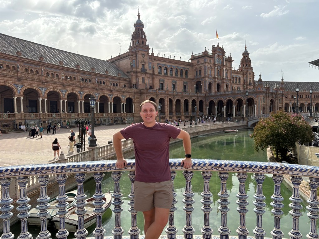 Travel photograph from Plaza de España, Seville — 18 July 2026